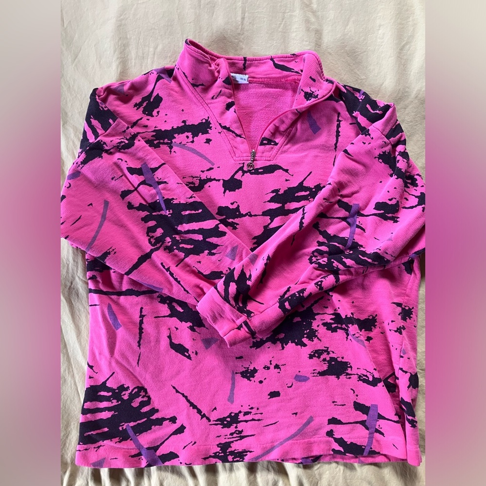 Vintage Maser Hot Pink Quarter Zip